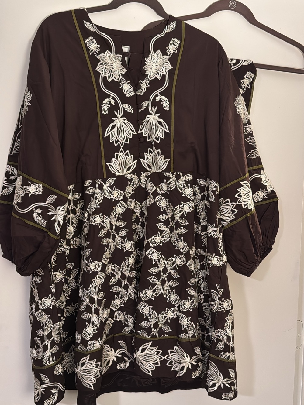 Sue Sartor Flounce Shorty in Brown - XL - NWT